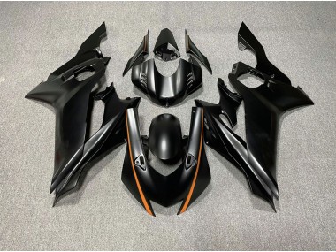 17-21 Acentos En Negro Mate & Naranja R6 Carenados Moto