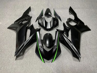 17-21 Acentos En Negro Mate & Verde R6 Carenados Moto