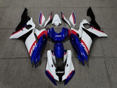 17-21 Azul Blanco & Rojo R6 Carenados Moto