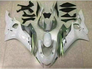 17-21 Blanco Brillo & Plata R6 Carenados Moto