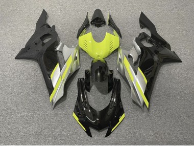 17-21 Negro Con Amarillo Floro R6 Carenados Moto