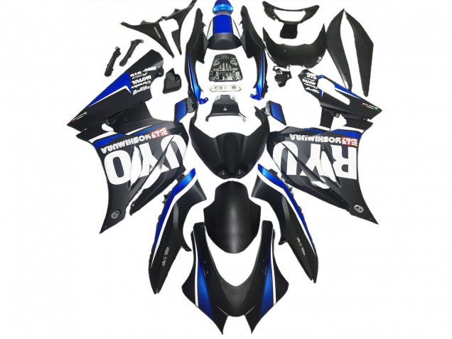 17-23 Negro Mate & Azul GSXR 1000 Carenados Moto 17-23 Negro Mate & Azul GSXR 1000 Carenados Moto