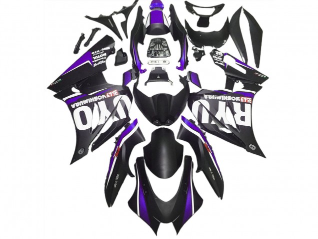 17-23 Negro Mate & Morado GSXR 1000 Carenados Moto 17-23 Negro Mate & Morado GSXR 1000 Carenados Moto