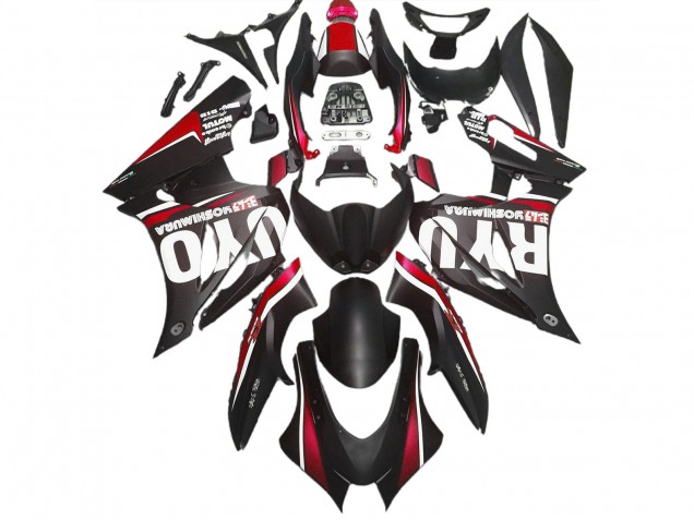 17-23 Negro Mate & Rojo GSXR 1000 Carenados Moto