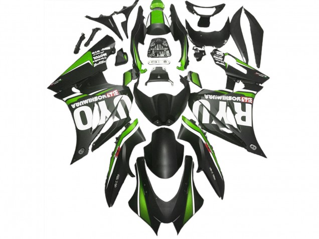 17-23 Negro Mate & Verde GSXR 1000 Carenados Moto