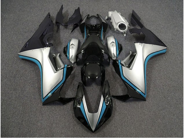 17-23 Plata & Negro & Azul Claro CBR1000RR Carenados Moto 17-23 Plata & Negro & Azul Claro CBR1000RR Carenados Moto