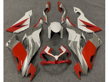 19-23 Rojo Blanco & Plata ZX6R Carenados Moto
