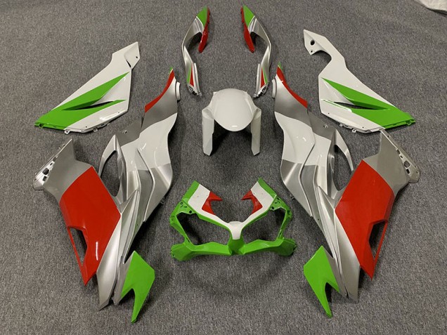 19-23 Rojo Personalizado / Verde & Plata ZX6R Carenados Moto
