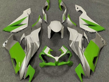 19-23 Verde Blanco & Plata ZX6R Carenados Moto