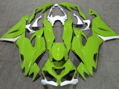 19-23 Verde Brillante & Blanco ZX6R Carenados Moto