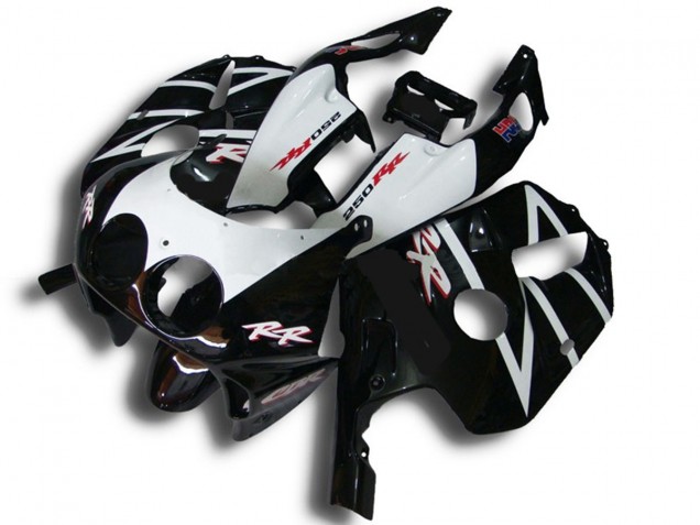 90-98 Negro Blanco Rr CBR250RR Carenados Moto 90-98 Negro Blanco Rr CBR250RR Carenados Moto