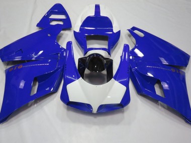 93-05 Azul Brillante & Blanco Ducati 996 748 916 998 Carenados Moto
