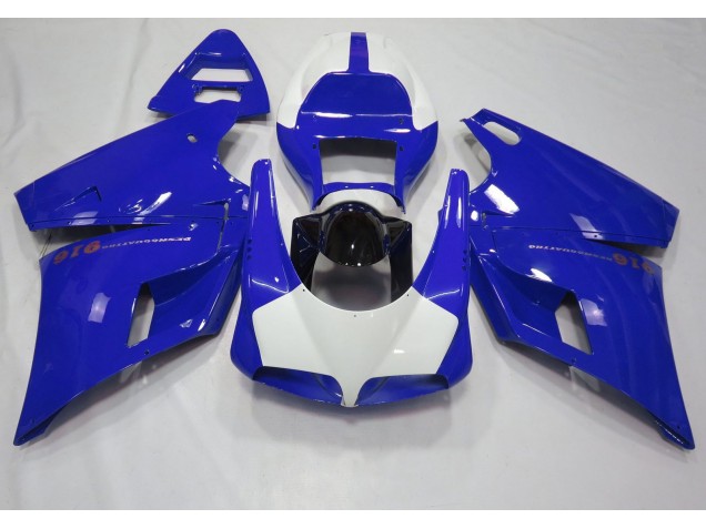 93-05 Azul Brillante & Blanco Ducati 996 748 916 998 Carenados Moto 93-05 Azul Brillante & Blanco Ducati 996 748 916 998 Carenados Moto