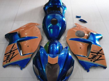 97-07 Azul Brillante & Marrón GSXR 1300 Carenados Moto