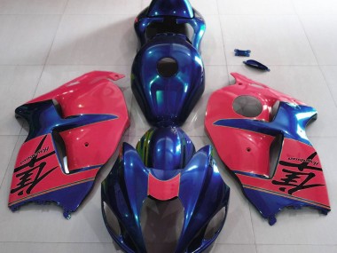 97-07 Azul Brillante & Rojo GSXR 1300 Carenados Moto