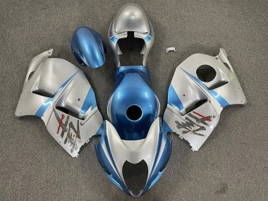 97-07 Azul Claro Brillante & Plateado GSXR 1300 Carenados Moto