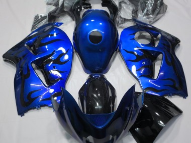 97-07 Azul & Negro Llama GSXR 1300 Carenados Moto