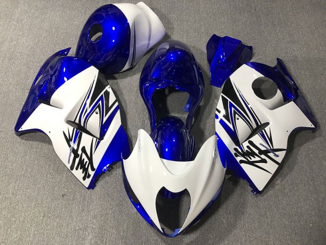 97-07 Blanco Brillante & Azul GSXR 1300 Carenados Moto 97-07 Blanco Brillante & Azul GSXR 1300 Carenados Moto