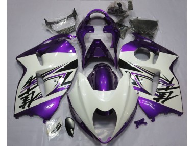 97-07 Blanco Brillante & Morado GSXR 1300 Carenados Moto