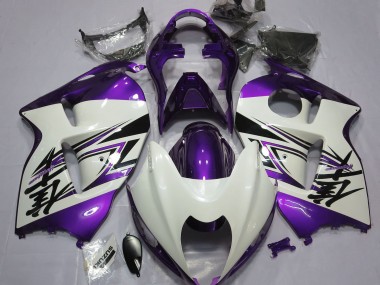 97-07 Blanco Brillante & Morado GSXR 1300 Carenados Moto