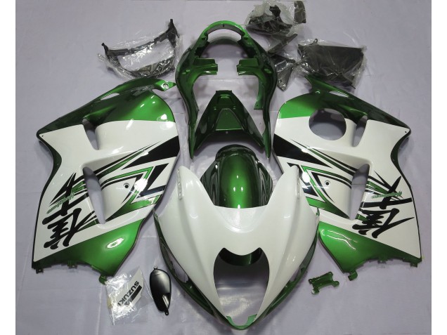 97-07 Blanco Brillante & Verde GSXR 1300 Carenados Moto 97-07 Blanco Brillante & Verde GSXR 1300 Carenados Moto