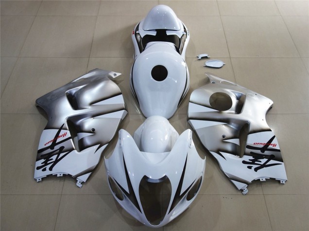 97-07 Blanco & Plata Brillante GSXR 1300 Carenados Moto 97-07 Blanco & Plata Brillante GSXR 1300 Carenados Moto