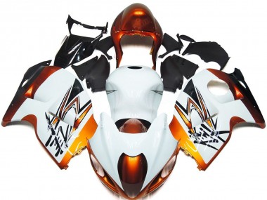 97-07 Estilo Bronce & Blanco GSXR 1300 Carenados Moto