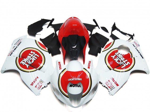 97-07 Estilo Rojo Lucky Strike GSXR 1300 Carenados Moto 97-07 Estilo Rojo Lucky Strike GSXR 1300 Carenados Moto