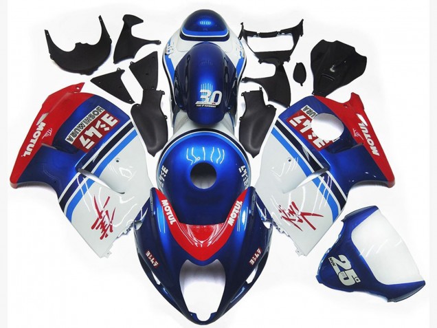 97-07 Logotipo Personalizado Azul & Blanco Motul GSXR 1300 Carenados Moto 97-07 Logotipo Personalizado Azul & Blanco Motul GSXR 1300 Carenados Moto