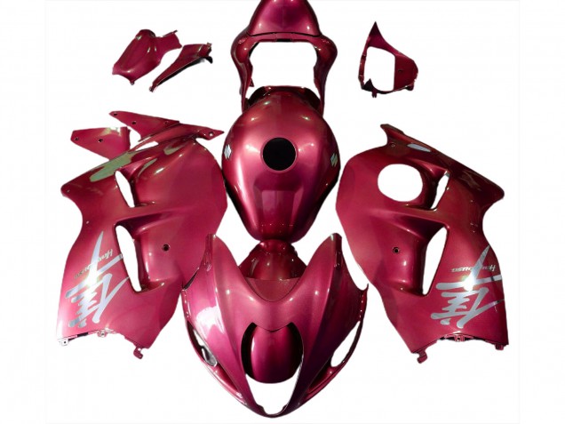 97-07 Logotipo Rojo Brillante & Plateado GSXR 1300 Carenados Moto 97-07 Logotipo Rojo Brillante & Plateado GSXR 1300 Carenados Moto