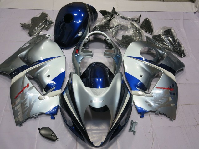 97-07 Plata & Azul GSXR 1300 Carenados Moto 97-07 Plata & Azul GSXR 1300 Carenados Moto