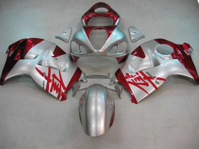 97-07 Plata & Rojo GSXR 1300 Carenados Moto 97-07 Plata & Rojo GSXR 1300 Carenados Moto