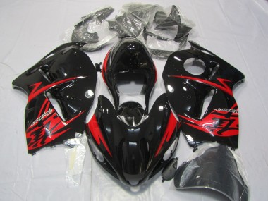 97-07 Rojo & Negro Brillante GSXR 1300 Carenados Moto