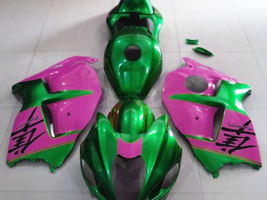 97-07 Verde Brillante & Rosa GSXR 1300 Carenados Moto