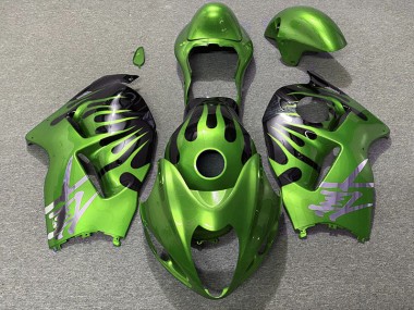 97-07 Verde & Negro GSXR 1300 Carenados Moto