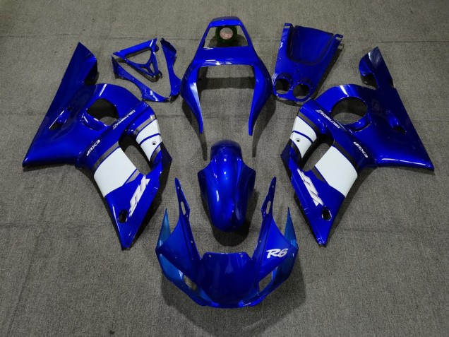 98-02 Diseño Azul Blanco R6 Carenados Moto 98-02 Diseño Azul Blanco R6 Carenados Moto
