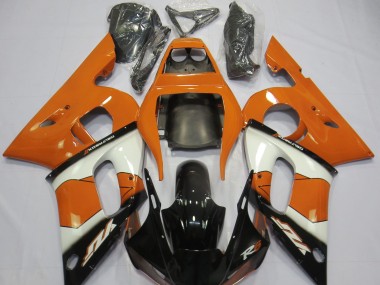 98-02 Naranja Blanco & Negro R6 Carenados Moto