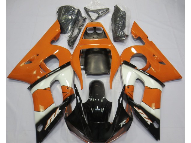 98-02 Naranja Blanco & Negro R6 Carenados Moto 98-02 Naranja Blanco & Negro R6 Carenados Moto