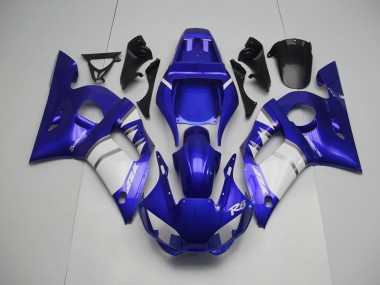 98-02 Plata Blanco & Azul R6 Carenados Moto