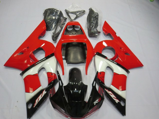 98-02 Rojo Blanco & Negro R6 Carenados Moto 98-02 Rojo Blanco & Negro R6 Carenados Moto