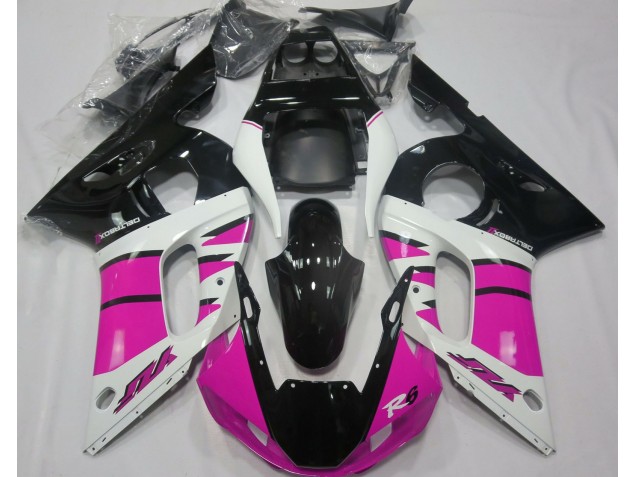 98-02 Rosa Brillante & Negro R6 Carenados Moto 98-02 Rosa Brillante & Negro R6 Carenados Moto