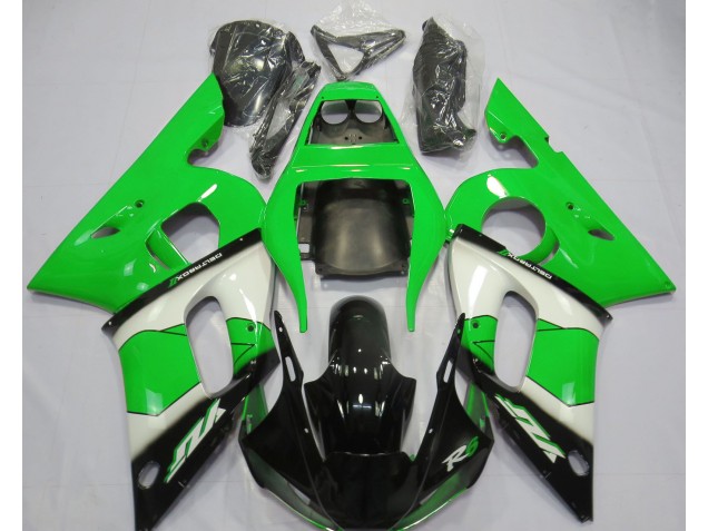 98-02 Verde Blanco & Negro R6 Carenados Moto 98-02 Verde Blanco & Negro R6 Carenados Moto