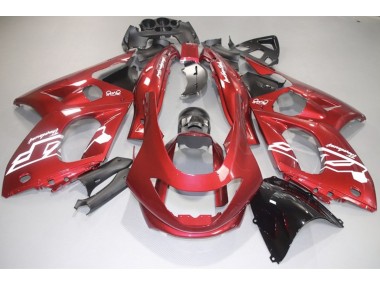 98-07 Calcomanías Rojas & Blancas Brillantes YZF600 Carenados Moto