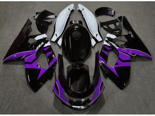 98-07 Negro Brillante Morado & Blanco YZF600 Carenados Moto