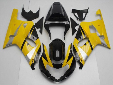 Venta Carenados Moto Suzuki GSXR 600/750 2001-2003 - Amarillo Plata Negro Brillante