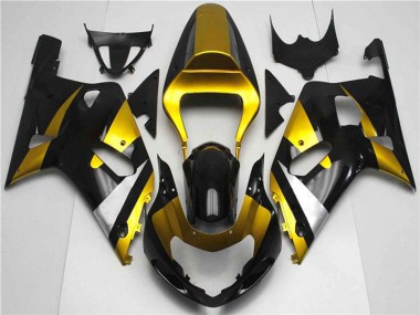 Venta Carenados Moto Suzuki GSXR 600/750 2001-2003 - Oro Plata Negro Brillante
