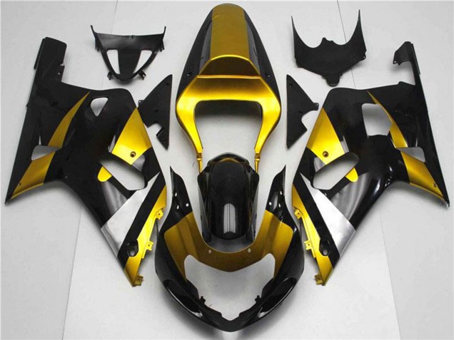 Venta Carenados Moto Suzuki GSXR 600/750 2001-2003 - Oro Plata Negro Brillante