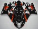 Venta Carenados Moto Suzuki GSXR 600/750 2004-2005 - Negro Brillante Rojo Raya