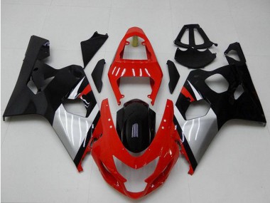 Venta Carenados Moto Suzuki GSXR 600/750 2004-2005 - Rojo Plata Negro