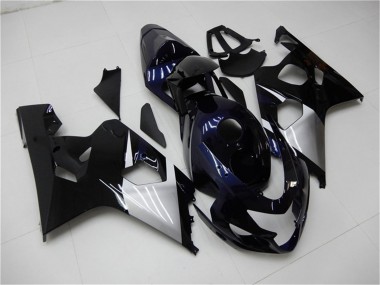 Venta Carenados Moto Suzuki GSXR 600/750 2004-2005 - Negro Brillante Plata Azul